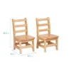 ECR4Kids Three Rung Ladderback Chair, Classroom Seating, Natural, 2-Pack -Safavieh Shop GUEST daf61ea1 2a99 46d6 b268 f866e86f782f