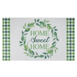 Northlight Home Sweet Home Gingham Doormat 18" X 30"