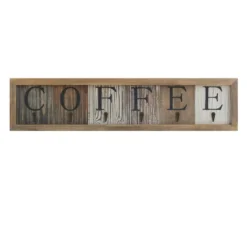 Merrick Lane Pheltz Wooden Wall Mount 6 Cup Distressed Wood Grain Printed COFFEE Mug Organizer With Metal Hanging Hooks, No Assembly Required -Safavieh Shop GUEST dbf71711 4fac 4667 a1b7 c1f862a2b280