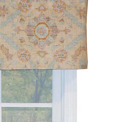 RLF Home Chavin Tailored Window Treatment Premium Quality Valance 3" Rod Pocket 50" X 14" Multi Powder 3 RLF Home Chavin Tailored Window Treatment Premium Quality Valance 3" Rod Pocket 50" X 14" Multi Powder