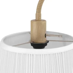 68" Maris Light Faux Wood Floor Lamp With White Patten Shade - Globe Electric -Safavieh Shop GUEST dd957a5b c760 4591 b58e b76e8db2c15d