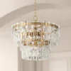 Vienna Full Spectrum Luxum Burnished Brass Chandelier 18 3/4" Wide Modern Tiered Crystal 6-Light Fixture For Dining Room House Foyer Kitchen Island -Safavieh Shop GUEST e0134ccc 5bdb 4428 9e1c 3946f31577f8