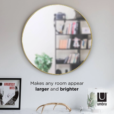 34" Hubba Wall Mirror Brass - Umbra 6 34" Hubba Wall Mirror Brass - Umbra - Image 4