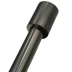 Linen Avenue Cylinder Single And Double Window Curtain Rod Set