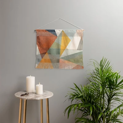 Little Arrow Design Co Modern Triangle Mosaic Multi Landscape Fiber Wall Hanging - Society6 3 Little Arrow Design Co Modern Triangle Mosaic Multi Landscape Fiber Wall Hanging - Society6