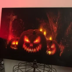 Northlight LED Lighted Jack-O-Lanterns In A Cemetery Halloween Canvas Wall Art 23.5" X 15.5" -Safavieh Shop GUEST e5677205 55ac 463e 9c2d c855be4a6e3d