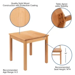 Flash Furniture Kids Natural Solid Wood Table And Chair Set For Classroom, Playroom, Kitchen 12 Flash Furniture Kids Natural Solid Wood Table And Chair Set For Classroom, Playroom, Kitchen -Safavieh Shop GUEST e5a73c9b d6bc 4c93 914c a3c34aa32636