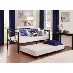 Gavin Universal Metal Trundle For Daybeds Black - Room & Joy -Safavieh Shop GUEST e69ce586 7230 43bd af60 75568256c3a1