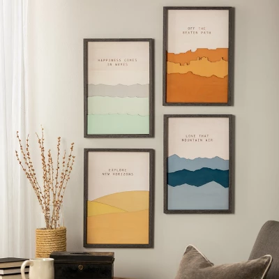 DEMDACO Off The Beaten Path Wall Art Orange 3 DEMDACO Off The Beaten Path Wall Art Orange