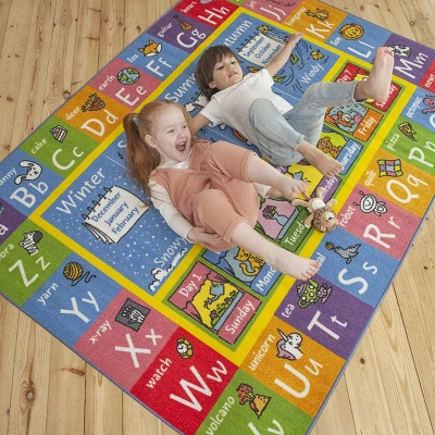 KC CUBS Boy & Girl Kids ABC Alphabet, Seasons, Months & Days Educational Learning & Fun Game Play Nursery Bedroom Classroom Rug Carpet 7 KC CUBS Boy & Girl Kids ABC Alphabet, Seasons, Months & Days Educational Learning & Fun Game Play Nursery Bedroom Classroom Rug Carpet - Image 5