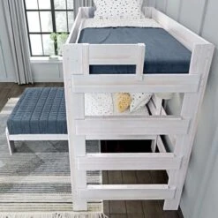 Max & Lily Farmhouse Twin Over Twin L-Shaped Bunk Bed With Desk -Safavieh Shop GUEST e70b65af c26b 4f38 9784 6230177f4923