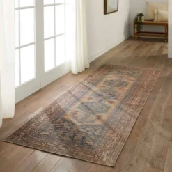 Reeves Medallion Runner Rug Brown/Blue - Jaipur Living -Safavieh Shop GUEST e7d326a5 ee14 4c39 98f7 867af3ebd7ff
