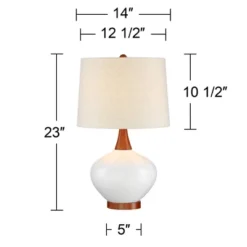 360 Lighting Modern Table Lamp With USB Charging Port 23" High Ivory Ceramic Off-White Drum Shade For Living Room Desk Bedroom House 17 360 Lighting Modern Table Lamp With USB Charging Port 23" High Ivory Ceramic Off-White Drum Shade For Living Room Desk Bedroom House -Safavieh Shop GUEST e83f21b8 02df 413a bcaa b60de96f1854
