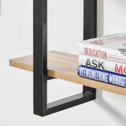 35.5" X 31.5" Rio 3 Tier Floating Bracket Wall Shelf Chestnut - Danya B. 16 35.5" X 31.5" Rio 3 Tier Floating Bracket Wall Shelf Chestnut - Danya B. -Safavieh Shop GUEST ea959eb0 4646 4f2d be7d de83317a44a4