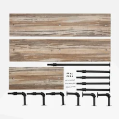 3-Tier Aurora Pipe Wall Shelf Unit Black/Rustic - Danya B. -Safavieh Shop GUEST eb3af299 0808 4c05 bbd5 6b9cfb7e5c57