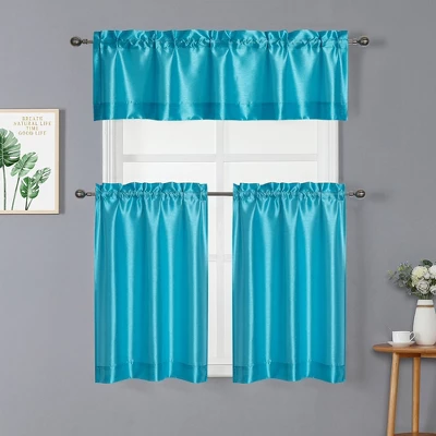 Kate Aurora Parisian Living Complete 3 Piece Lightweight Sheer Cafe Kitchen Curtain Tier & Valance Set 11 Kate Aurora Parisian Living Complete 3 Piece Lightweight Sheer Cafe Kitchen Curtain Tier & Valance Set - Image 9
