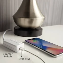 360 Lighting Modern Table Lamp With USB Charging Port 23" High Ivory Ceramic Off-White Drum Shade For Living Room Desk Bedroom House 15 360 Lighting Modern Table Lamp With USB Charging Port 23" High Ivory Ceramic Off-White Drum Shade For Living Room Desk Bedroom House -Safavieh Shop GUEST ebc0f417 de2e 4349 b9ed c3ead5843cdf