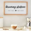 Farmlyn Creek Brewing Station Sign For Kitchen, Wooden Farmhouse Coffee House Bar Wall Decor With Hooks, 16 X 9 In -Safavieh Shop GUEST ec486dcc 6664 4b3b a573 91f0715c3b67