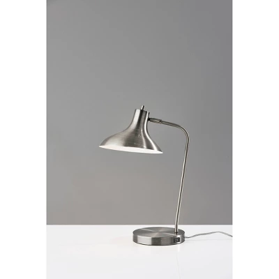 Cleo Desk Lamp Brushed Steel - Adesso 3 Cleo Desk Lamp Brushed Steel - Adesso