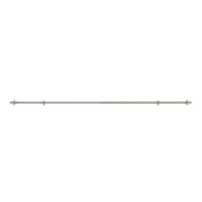 Hastings Home 1 Inch Curtain Rod With Finials (Gray) 8 Hastings Home 1 Inch Curtain Rod With Finials (Gray) - Image 6