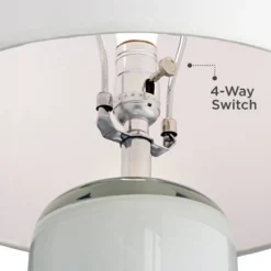 Possini Euro Design Modern Table Lamp With USB Charging Port And Nightlight LED 25" High Blue Art Glass White Shade For Bedroom Desk (Color May Vary) 13 Possini Euro Design Modern Table Lamp With USB Charging Port And Nightlight LED 25" High Blue Art Glass White Shade For Bedroom Desk (Color May Vary) -Safavieh Shop GUEST ecbfc282 7c8f 4e9d a69d a343b3107f18