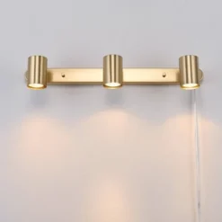 Dale 3-Light Matte Brass Plug-In Track Lighting - Globe Electric -Safavieh Shop GUEST ee982e5d 3e28 49f8 b7b7 e8ba9db74cbe
