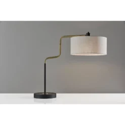 Jacob Table Lamp Black/Brass - Adesso -Safavieh Shop GUEST ef1bfbd5 fd99 48c1 854c 33c2f0c73417