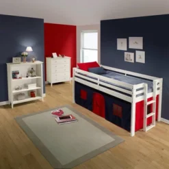 Twin Jasper Junior Loft Bed, White Frame And Playhouse Tent Blue/Red - Alaterre Furniture 13 Twin Jasper Junior Loft Bed, White Frame And Playhouse Tent Blue/Red - Alaterre Furniture -Safavieh Shop GUEST f0b1ea93 474c 4402 8f07 d0033d29f8d4