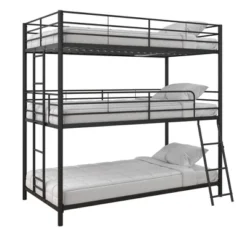 Triple Twin Zeke Metal Bunk Bed - Room & Joy 25 Triple Twin Zeke Metal Bunk Bed - Room & Joy -Safavieh Shop GUEST f11d8962 2f0f 4a55 a29c 1c70771c9021