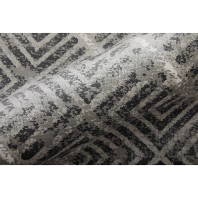 Katari Modern Geometric, Gray/Tan/Black, 1'-8" X 2'-10" Accent Rug 8 Katari Modern Geometric, Gray/Tan/Black, 1'-8" X 2'-10" Accent Rug - Image 6