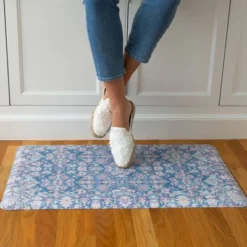 Kilim Anti-Fatigue Comfort Long Floor Mat Blue - Brewster -Safavieh Shop GUEST f2d3f79b 08c8 4bf2 b569 5373ab05d8db