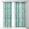 Holli Zollinger Kikka Teal 50" X 64" Single Panel Sheer Window Curtain - Deny Designs -Safavieh Shop GUEST f397bd26 18ef 43e0 ade3 154d6f81793c