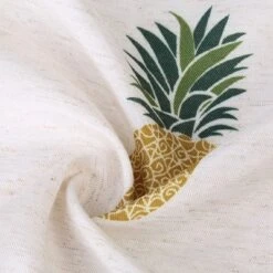 Trinity Pineapple Print Linen Blend Small Half Window Curtains For Kitchen Bathroom Cafe -Safavieh Shop GUEST f3d0a57a 7184 41c2 a663 ad4c61523637