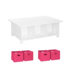 5pc Kids' Activity Table Set With 4 Bins - RiverRidge Home -Safavieh Shop GUEST f4b5fd9c b761 4c52 85d6 3edba68b8f52