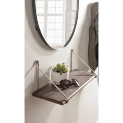 24" X 8" Palone Wood And Metal Decorative Wall Shelf Gray - Kate & Laurel All Things Decor -Safavieh Shop GUEST f5877911 0bc2 4be0 ab4c 27c4348bc8b2