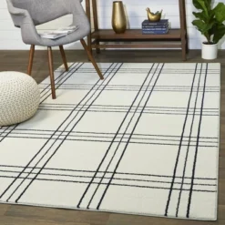 Turner Plaid Kids' Rug White - Balta Rugs -Safavieh Shop GUEST f7f45e05 431a 44f0 9199 e920fae0377a