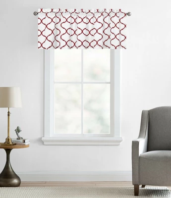 Regal Home Regal Home Collections Trellis Lattice Rod Pocket Valance 9 Regal Home Regal Home Collections Trellis Lattice Rod Pocket Valance - Image 7