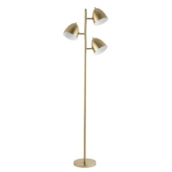 66.5" 3-Light Billy Modern Contemporary Iron LED Floor Lamp Brass Gold (Includes LED Light Bulb) - JONATHAN Y -Safavieh Shop GUEST f890c1f0 ab43 4f78 8174 7b309d6f1b73
