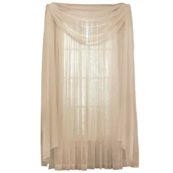 Collections Etc Sheer Window Scarf Curtain, Single Panel, -Safavieh Shop GUEST f90f7c36 cc0f 4f49 89ba 3ad06ea23f59