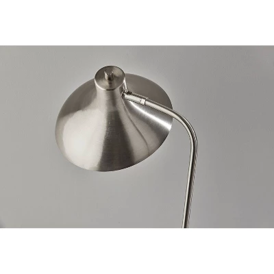 Cleo Desk Lamp Brushed Steel - Adesso 4 Cleo Desk Lamp Brushed Steel - Adesso - Image 2
