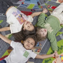 KC CUBS Boy & Girl Kids City Road Car Vehicle Traffic Educational Learning & Game Play Non Slip Nursery Bedroom Classroom Rug Carpet -Safavieh Shop GUEST fb77804c 5334 41c9 8ae0 1cbcf08518a7