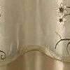 GoodGram 3 Piece Daphne Embroidered Complete Kitchen Curtain Tier And Valance Set
