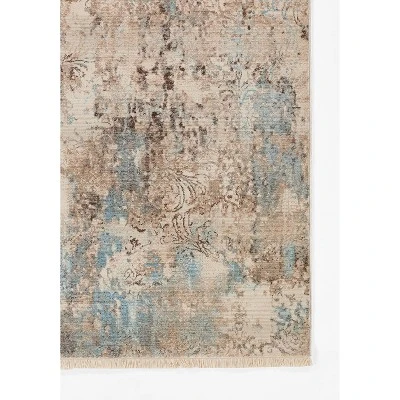2'x3' Izmir Accent Rug Beige/Blue - Momeni 3 2'x3' Izmir Accent Rug Beige/Blue - Momeni