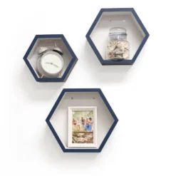 8" X 10" X 12" Set Of 3 Hexagon Shelves For Kids' Room - InPlace -Safavieh Shop GUEST fcce3681 4fcf 4789 98f1 3500dbba66cb