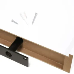 24" Floating Shelf With Lip For Kids' Room White - InPlace -Safavieh Shop GUEST fd453bc6 1bc4 4294 b703 5d3fb710c5f6