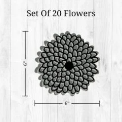 Zinnias Wall Decor - Decalcomania