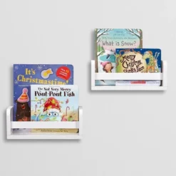 2pk Kids' 10" Floating Wall Mount Bookshelf Set White - RiverRidge Home -Safavieh Shop GUEST fe817720 8317 4443 9e28 6e054c23eaba