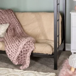 Twin Over Futon Analise Metal Bunk Bed Black - Saracina Home 13 Twin Over Futon Analise Metal Bunk Bed Black - Saracina Home -Safavieh Shop GUEST ffe84cd1 2ca5 49b4 b5d9 a86751b3e5fc